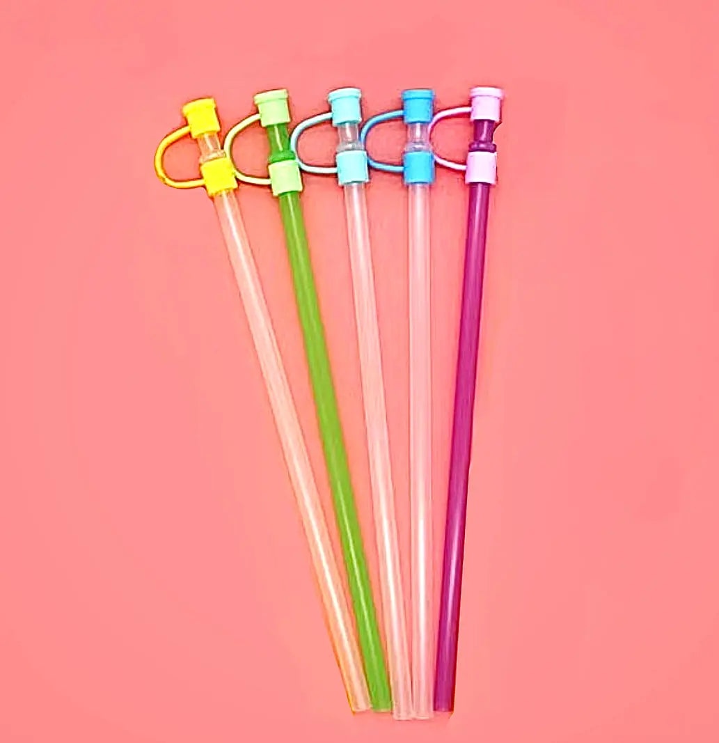 Straw Toppers 3D for Tumblers with Lids & Straws Handmade