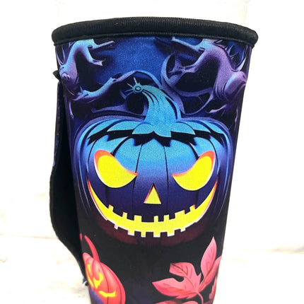 30 OZ Glowing Pumpkin Insulated Cup Cover Sleeve - Kim's Korner Wholesale