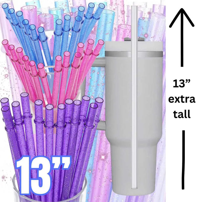 Pink Glitter Reusable Straw – Emmaries Wholesale