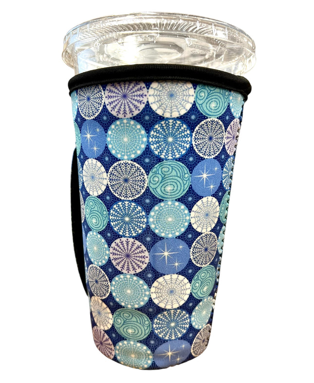 30 OZ Wonderland Print Insulated Cup Cover Sleeve Iced Coffee Loaded Tea